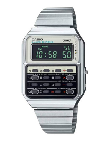 Casio – Vintage Collection, Hommage aux générations des années 70, calculatrice – CA-500WE-7B