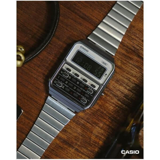 Casio – Vintage Collection, Hommage aux générations des années 70, calculatrice – CA-500WE-7B