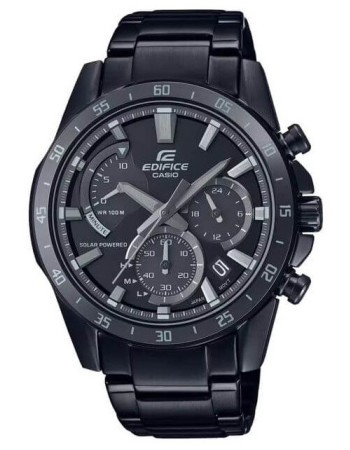 Casio – Edifice Collection – Chronographe – Solaire – Noir inoxydable – EQS-930MDC-1AV