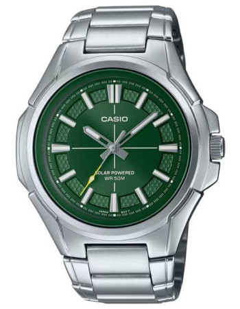 Casio – Montre pour homme cadran vert – Solaire – Tout en acier inoxydable – MTP-RS100D-3AVDF Casio – Montre pour homme cadran vert – Solaire – Tout en acier inoxydable – MTP-RS100D-3AVDF
