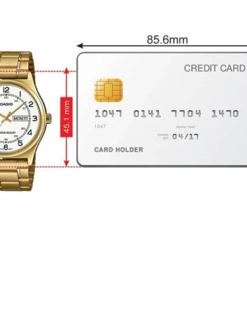 Casio – Montre classique dorée pour homme – Bracelet en acier inoxydable doré – MTP-V006G-7B Casio – Montre classique dorée pour homme – Bracelet en acier inoxydable doré – MTP-V006G-7B