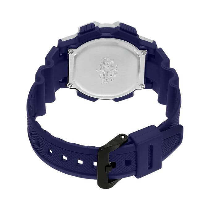 Casio – Digitale bleue – Étanchéité 100 mètres – Carte du monde pour l’heure mondiale – AE-1000W-2AV