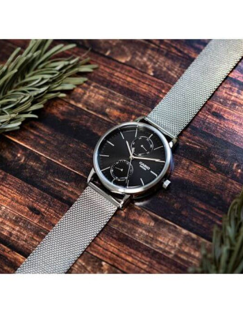 Casio – Belle montre pour hommes en bracelet milanais & indicateur date jours/mois – MTP-B310M-1AVDF