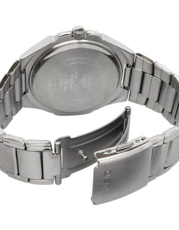 Casio – Tout en acier inoxydable, cadran bleu – Solaire – Étanche 50 m – MTP-RS100D-2AVDF