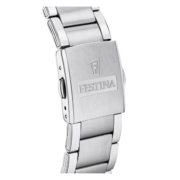 Festina – Style & précision – Chronographe avec dateur – Tout en acier inoxydable – F20343/4