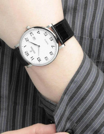 Festina – Extra plate en bracelet cuir noir – Diamètre boîtier 40 mm – Étanche – F16476/1