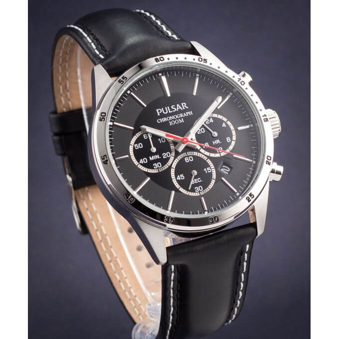 Pulsar – Chronographe pour homme – Dateur & étanche jusqu'à 10 BAR – PT3009X1