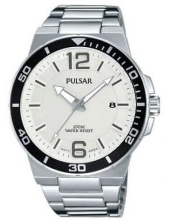 Pulsar – Montre pour homme avec dateur – Étanche 100m – Tout en acier inoxydable – PS9403X1