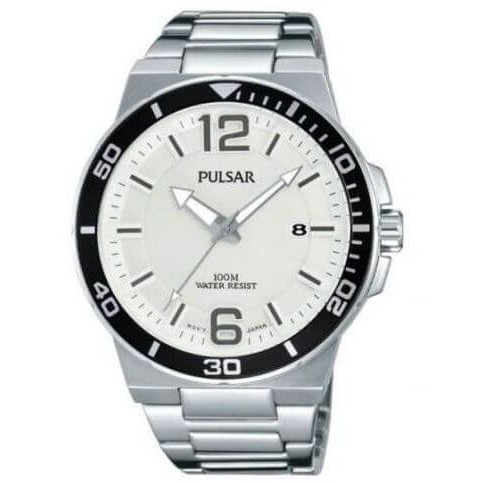 Pulsar – Montre pour homme avec dateur – Étanche 100m – Tout en acier inoxydable – PS9403X1