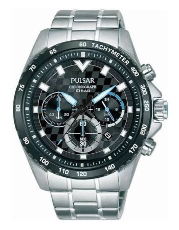 Pulsar – Montre chronographe et étanche 100 m – Bracelet en acier inoxydable – PT3A59X1