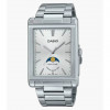 Casio – Cadran blanc avec indicateur de phase de lune – Tout en acier inoxydable – MTP-M105D-7AVDF