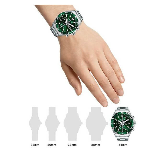 Pulsar – Cadran vert pour homme – WR 10 BAR – Diamètre 44 mm – PM3193X1