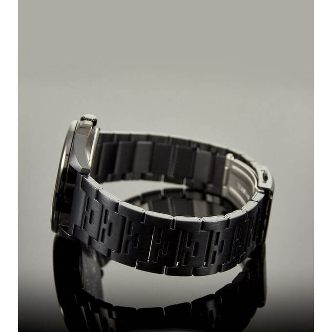 Casio – Montre homme cadran blanc avec dateur en bracelet métallique noir – MTP-E700B-7EVDF