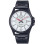 Casio – Montre homme cadran blanc avec dateur en bracelet métallique noir – MTP-E700B-7EVDF