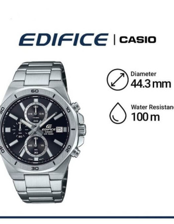 Casio – Montre homme – Edifice Collection – Chronographe – Cadran noir – EFV-640D-1AVUDF Casio – Montre homme – Edifice Collection – Chronographe – Cadran noir – EFV-640D-1AVUDF
