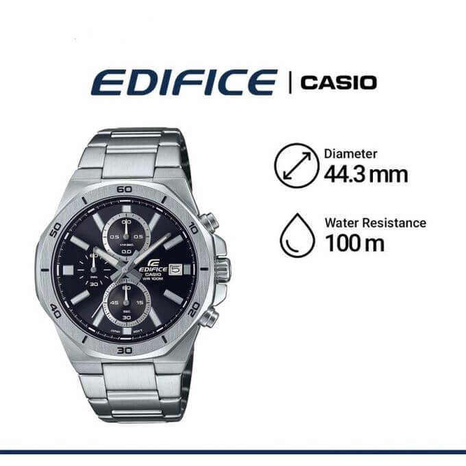 Casio – Montre homme – Edifice Collection – Chronographe – Cadran noir – EFV-640D-1AVUDF