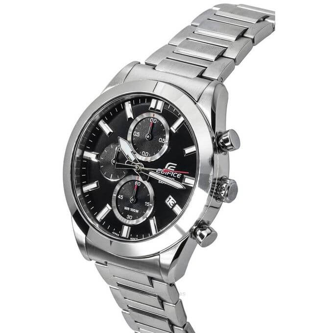Casio Classique du chronographe Verre Saphir anti rayures – Cadran noir – EFB-710D-1AV Casio Classique du chronographe Verre Saphir anti rayures – Cadran noir – EFB-710D-1AV