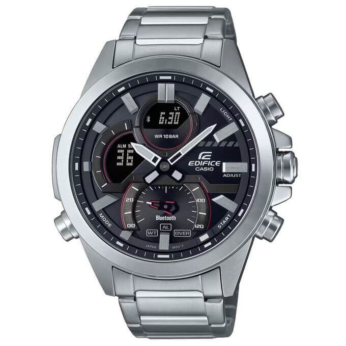 Casio – Synchronisation facile avec votre smartphone par Bluetooth® – Chronographe – ECB-30D-1ADF