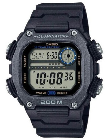 Casio – Étanche 20 BAR – 5 alarmes – Autonomie de 10 ans – DW-291HX-1AV