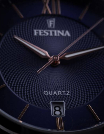 Festina – Diamètre boîtier 43.0 mm – Cadran bleu – Bracelet métallique – Avec dateur – F20425/5