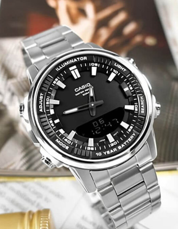 Casio – Sportives et sophistiquées – En acier inox – Autonomie pile 10 ans – AW-880D-1AV