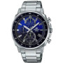 Casio EDIFICE de taille moyenne – Cadran bleu – Tout en acier inoxydable – EFV-600D-2AV