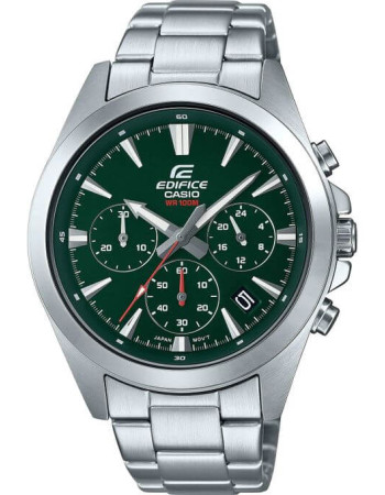 Casio – Sportive et simple – Cadran vert – Chronographe – Tout en acier – EFV-630D-3AV