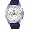 Casio – Bracelet cuir bleu – Boîtier taille medium – Chronographe – EFV-630L-7AV