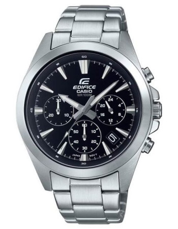 Casio – Sportive et simple d’un chronographe classique – Bracelet inoxydable – EFV-630D-1AV