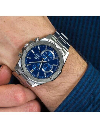 Casio – Bracelet en acier inoxydable – Résistance à l’eau 10 ATM – EFR-S567D-2AVUDF