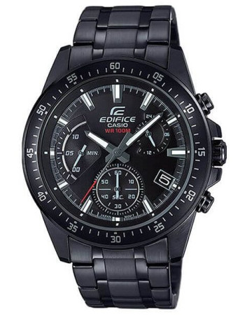 Casio – La lunette noire et le cadran ont un style audacieux – Résistance à l’eau 100 m – EFV-540DC-1AV