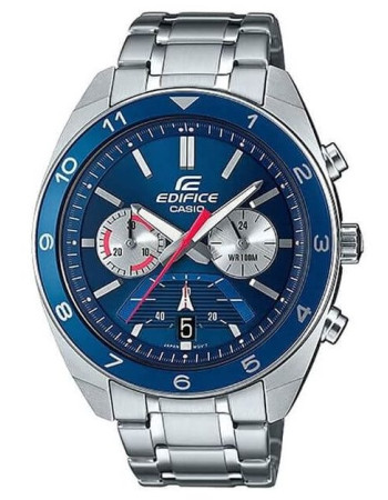 Casio – Cadran bleu créant un style sportif – Chronographe – EFV-590D-2AV