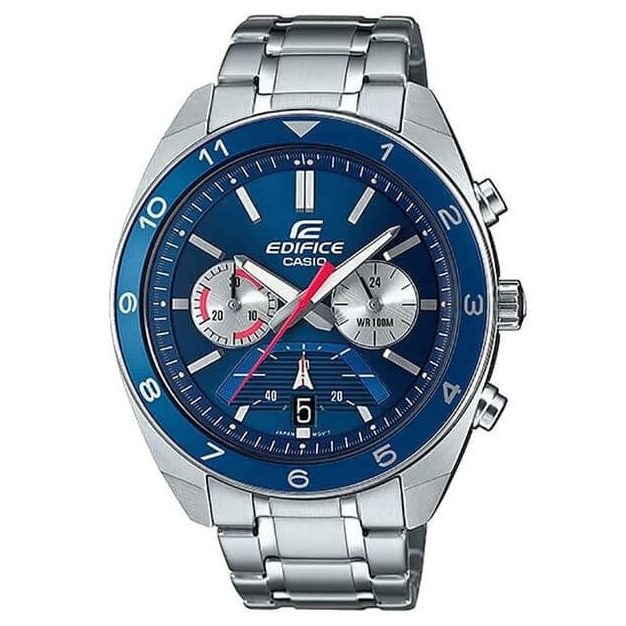 Casio – Cadran bleu créant un style sportif – Chronographe – EFV-590D-2AV