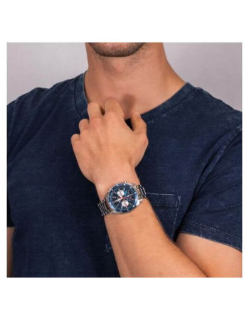 Casio – Cadran bleu créant un style sportif – Chronographe – EFV-590D-2AV