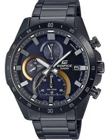 Casio – Collection Edifice – Noir – Tout en acier inoxydable noir – EFR-571DC-2AVUDF