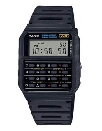 Casio – Montre calculatrice – Bracelet en silicone – Chronographe – CA-53W-1Z Casio – Montre calculatrice – Bracelet en silicone – Chronographe – CA-53W-1Z