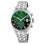 Festina – Cadran vert, bracelet en acier inoxydable – Chronographe – Dateur – F20374/7