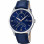 Festina – Bleu pour hommes – Bracelet en cuir croco bleu – Index tirets bronze – F16823/3