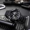 Casio – Chronographe – Noir, cadran noir – Bracelet en silicone – MCW-100H-1A3V