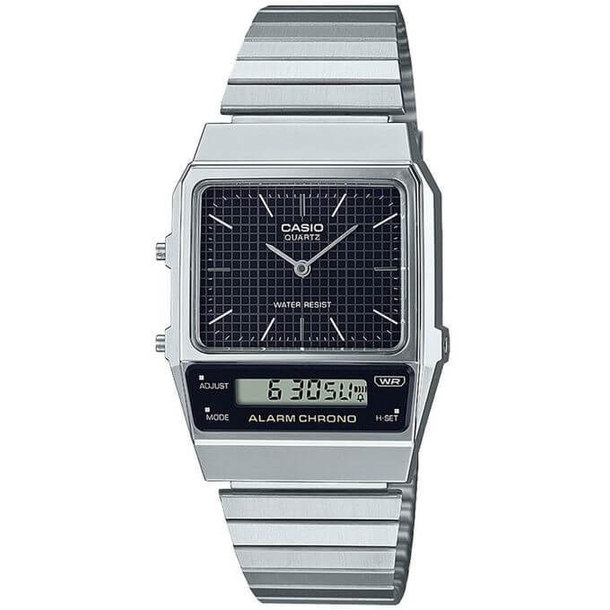 Casio – Redonnez vie au style rétro vintage avec une version contemporaine des années 80 – AQ-800E-1ADF