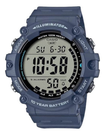 Casio – Digital bleu, bracelet quartz – AE-1500WH-2A – Étanche 100 m