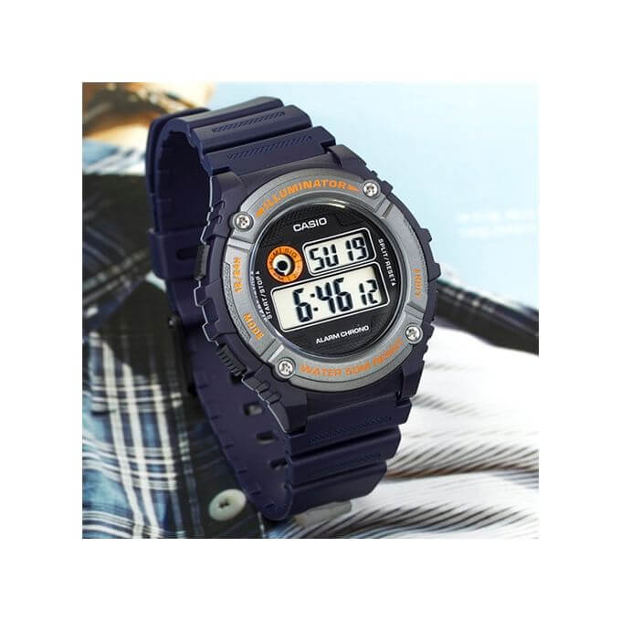 Casio – Digital bleu, bracelet quartz – AE-1500WH-2A – Étanche 100 m