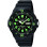 Casio – Montre pour hommes, chiffres verts – Bracelet en silicone noir – MRW-200H-3BVDF