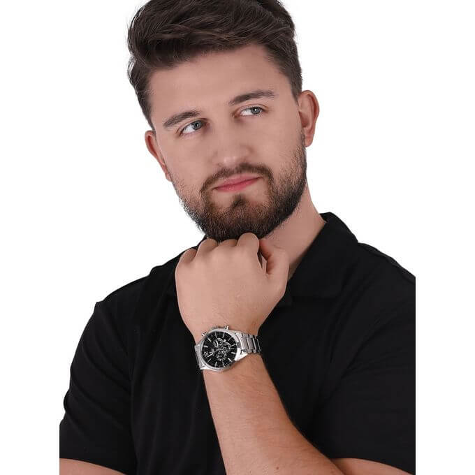 Festina – Cadran noir – Chronographe – F20343/8 – Bracelet en acier inoxydable