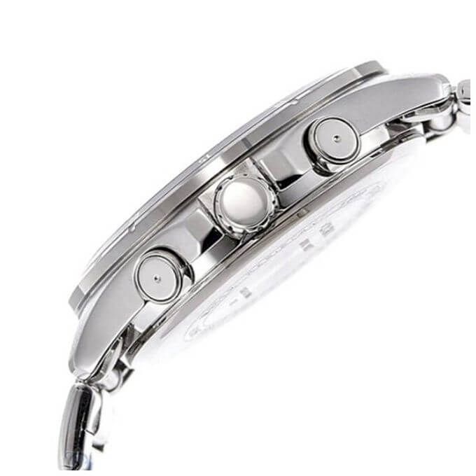 Casio – Cadran bleu – Boîtier et bracelet en acier inoxydable – MTP-1374D-2AV