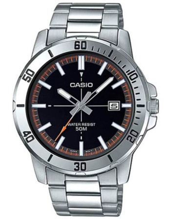 Casio – Pour hommes – Avec dateur – Aiguilles fluorescentes – MTP-VD01D-1E2
