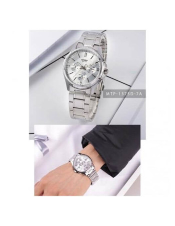 Casio – Montre hommes quartz – Bracelet en métal inoxydable – Avec dateur – MTP-1375D-7AVDF Casio – Montre hommes quartz – Bracelet en métal inoxydable – Avec dateur – MTP-1375D-7AVDF
