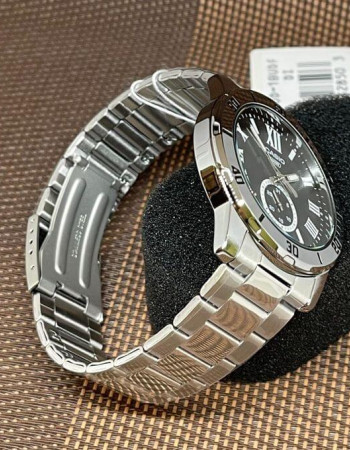 Casio – Doté d’un impressionnant cadran noir avec un affichage de date « petite seconde » – MTP-VD200D-1B