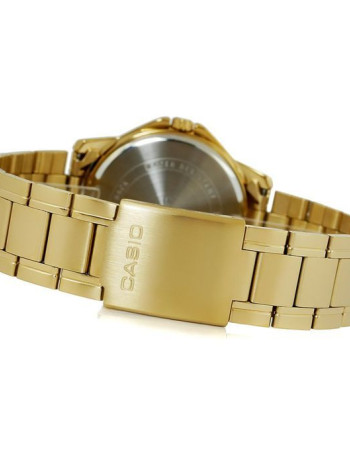 Casio – Dorée – Cadran blanc – Bracelet en acier inoxydable doré – MTP-V004G-7B2UDF