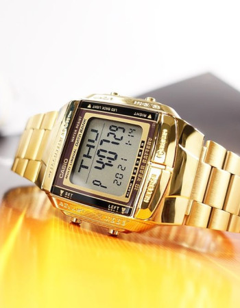 Casio – Mémo 30 fiches téléphoniques – Dorée pour hommes – Autonomie pile 10 ans – DB-360G-9A Casio – Mémo 30 fiches téléphoniques – Dorée pour hommes – Autonomie pile 10 ans – DB-360G-9A